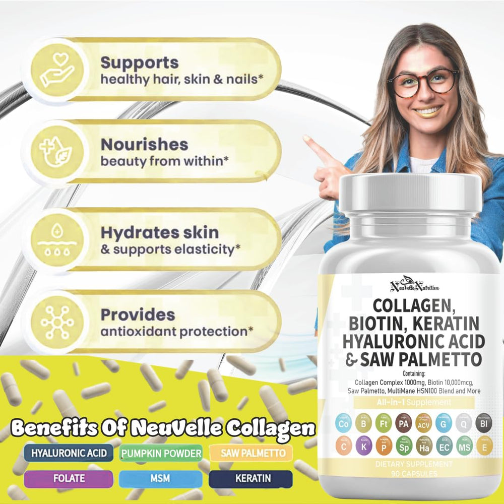 NeuVelleNutrition collagen pills vitamins C and E with apple cider vinegar blend