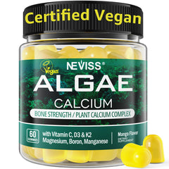NEVISS Calcium Gummies for Women in a bottle, tasty daily support for bone health