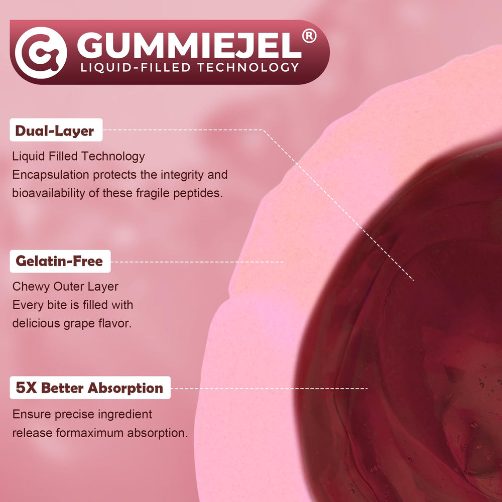 NEVISS Hydrolyzed Collagen Gummies vegan sugar-free badge highlights a healthy choice