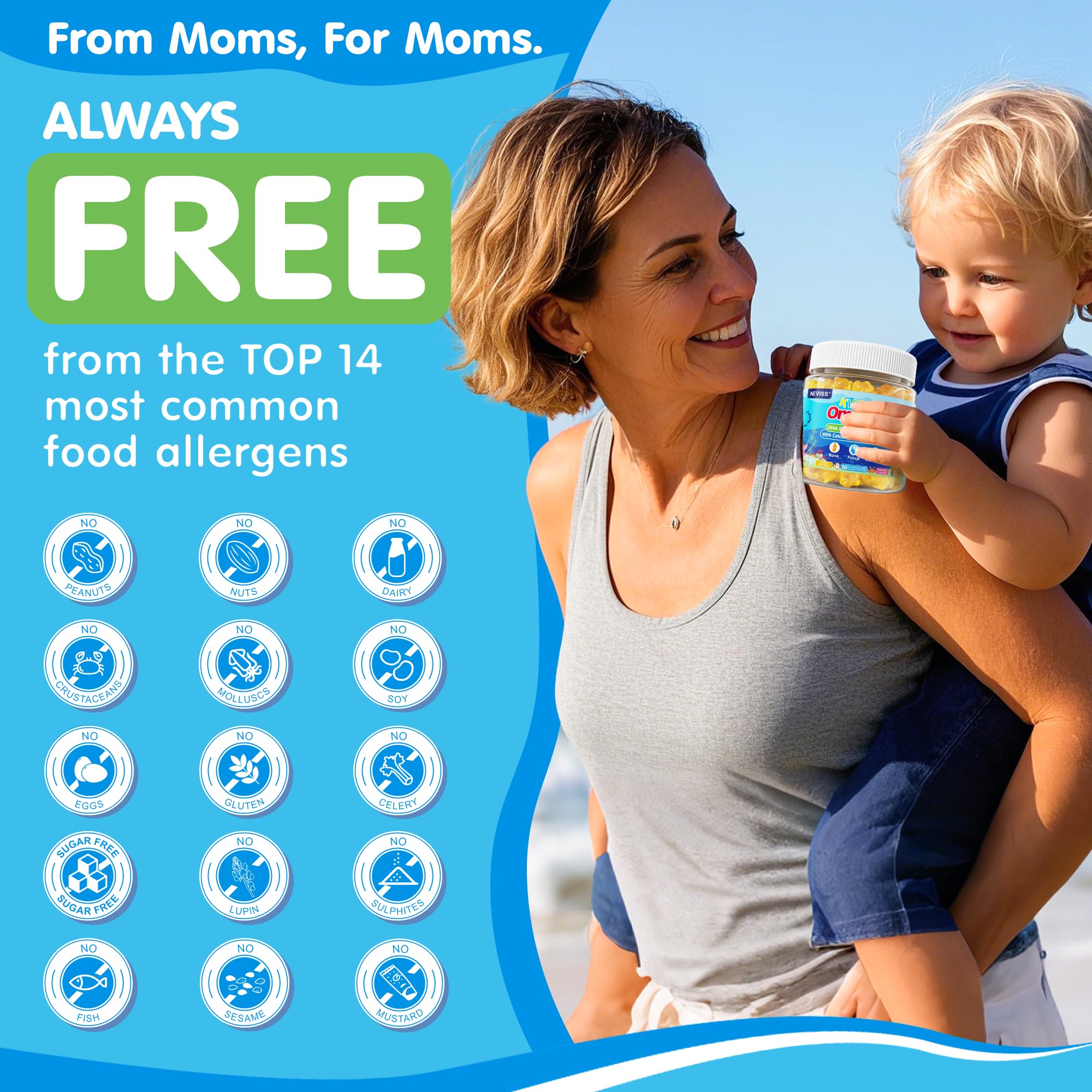 NEVISS Kids Omega-3 Gummies for teens-friendly use encouraging consistent daily intake.
