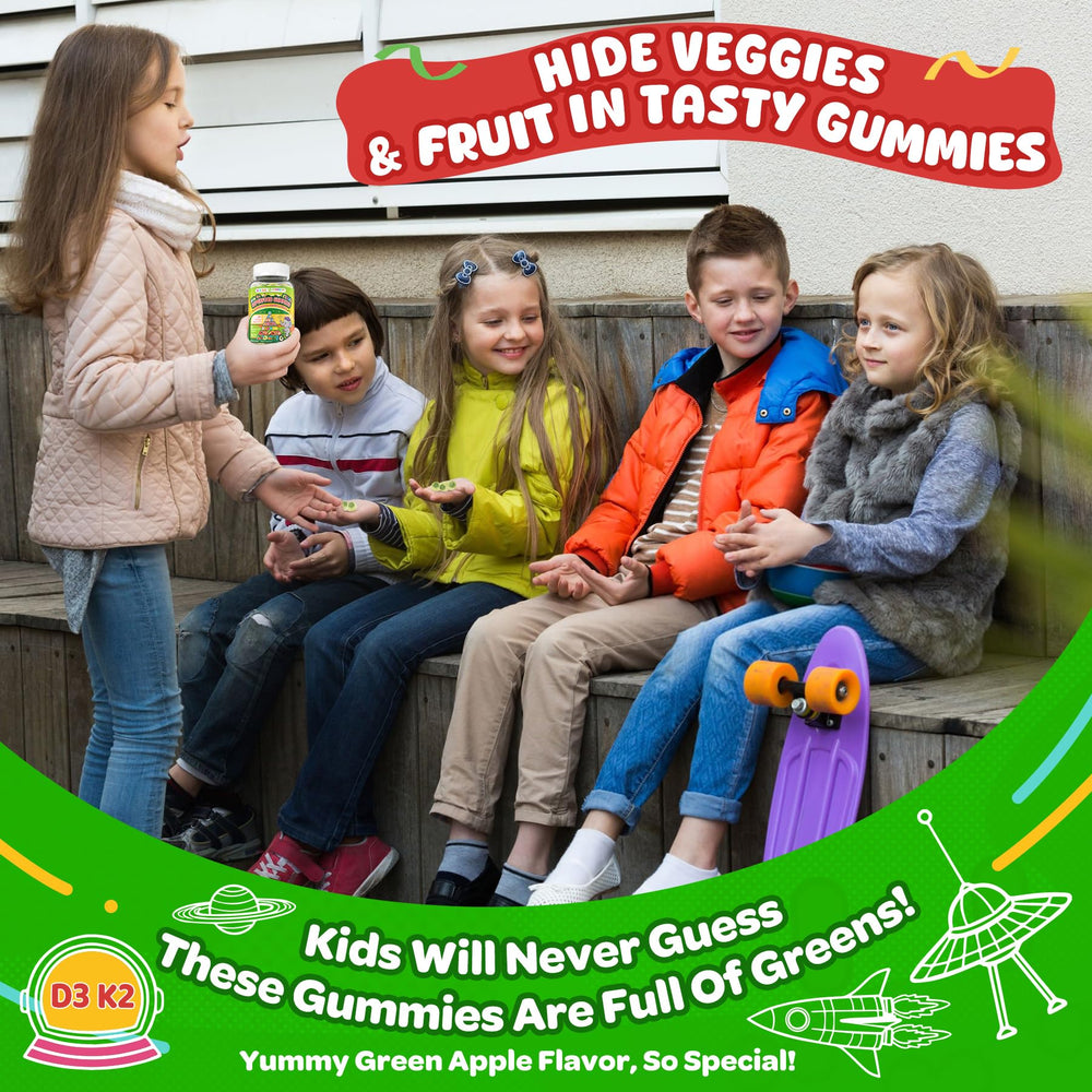 NEVISS Kids Super Greens uses GummieJel encapsulation technology