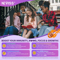 NEVISS L-theanine relaxes the mind for teens during study or after activities.