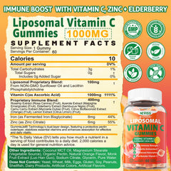 NEVISS gummies bottle pour showing easy-to-take texture and sugar-free formulation.