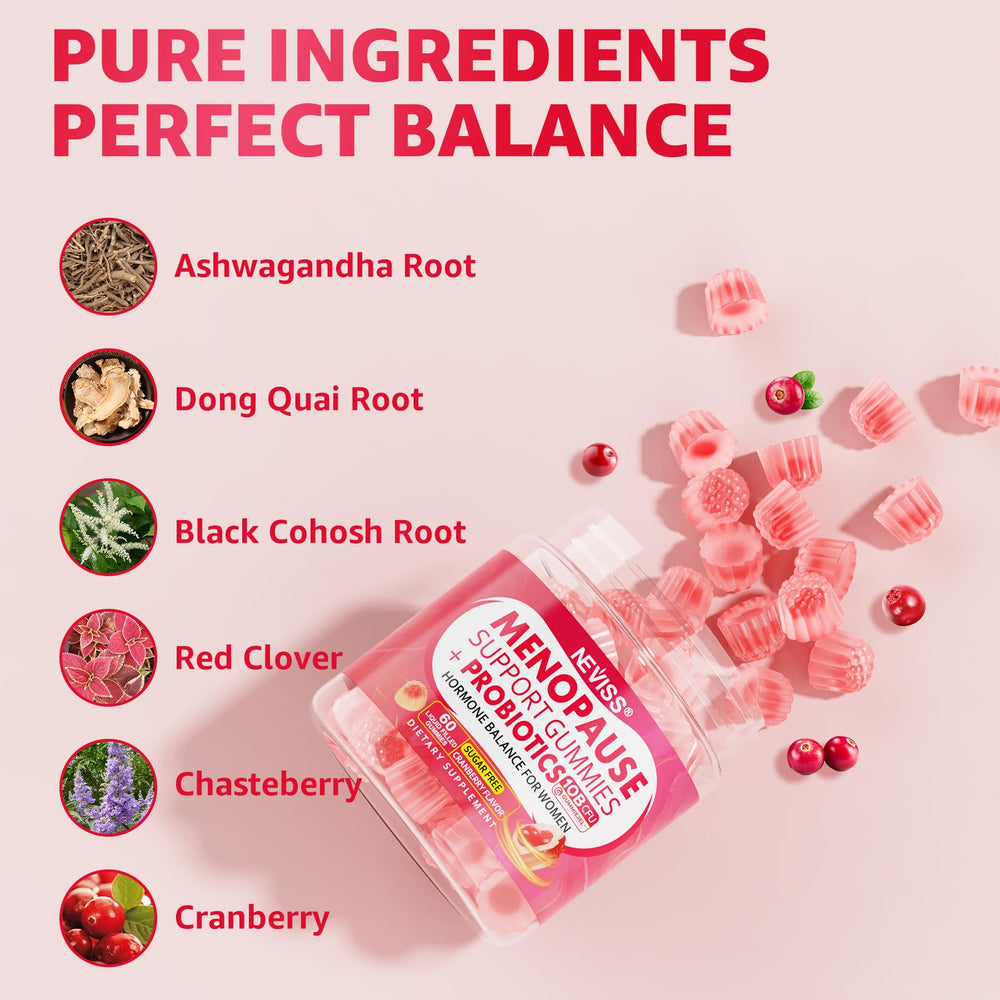 Neviss Menopause Gummies liquid-filled cross-section showing potency retention