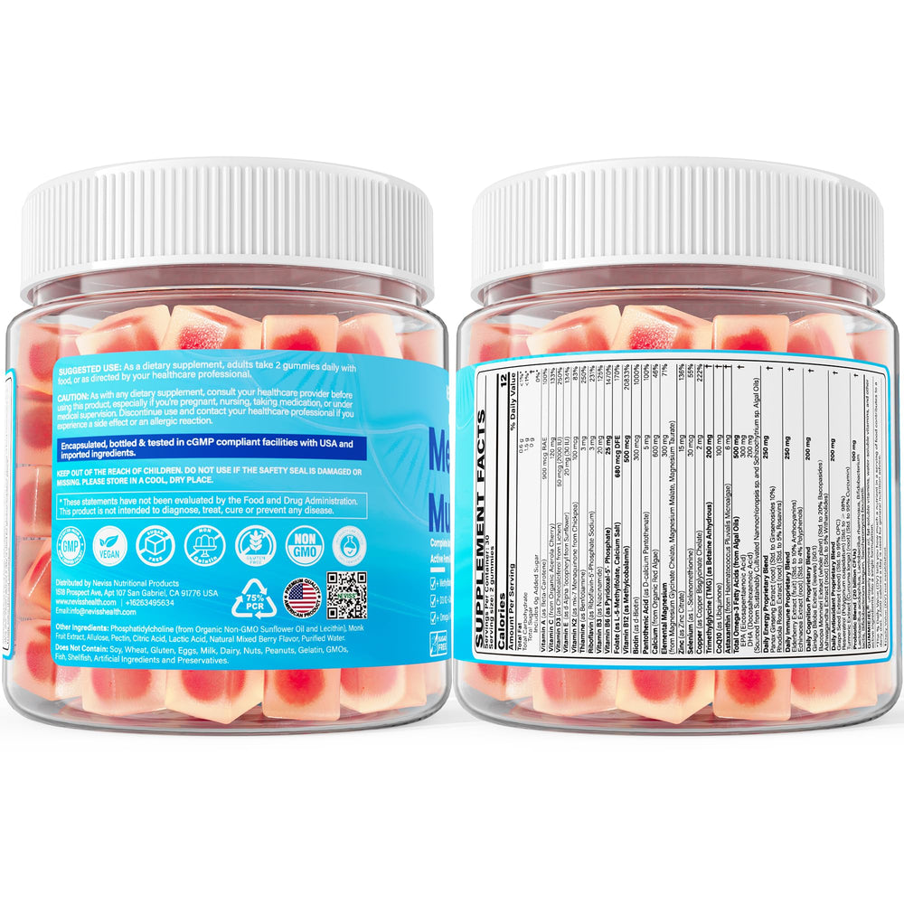 NEVISS gummies on kitchen counter ready for daily use