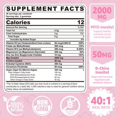 NEVISS inositol 40 to 1 ratio gummies package for daily support.