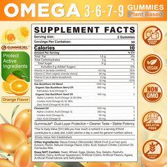 NEVISS gummies bottle-back highlights vegan formula and vitamin enrichment