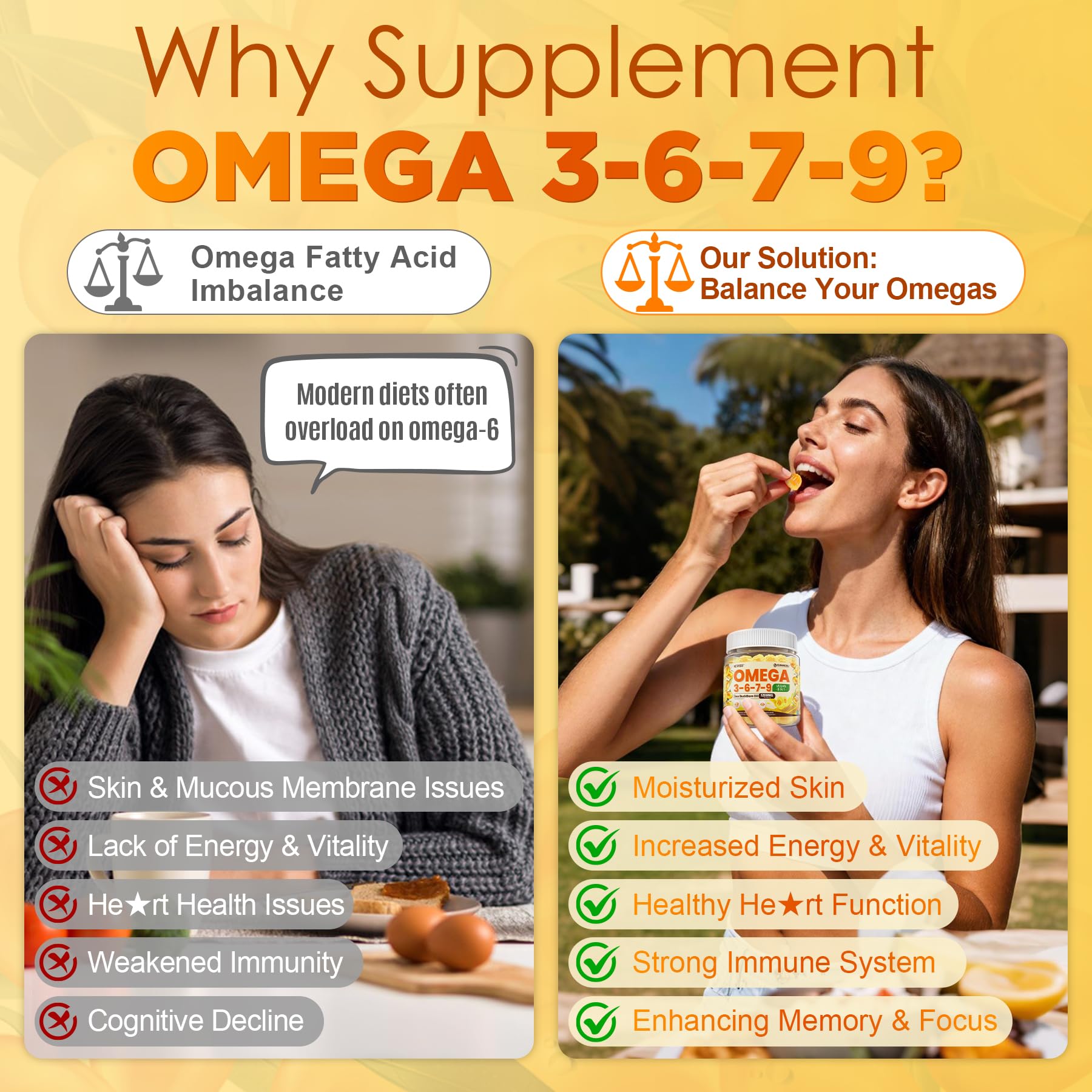 NEVISS nutrition facts image highlights vitamins A, C, E and fatty acids