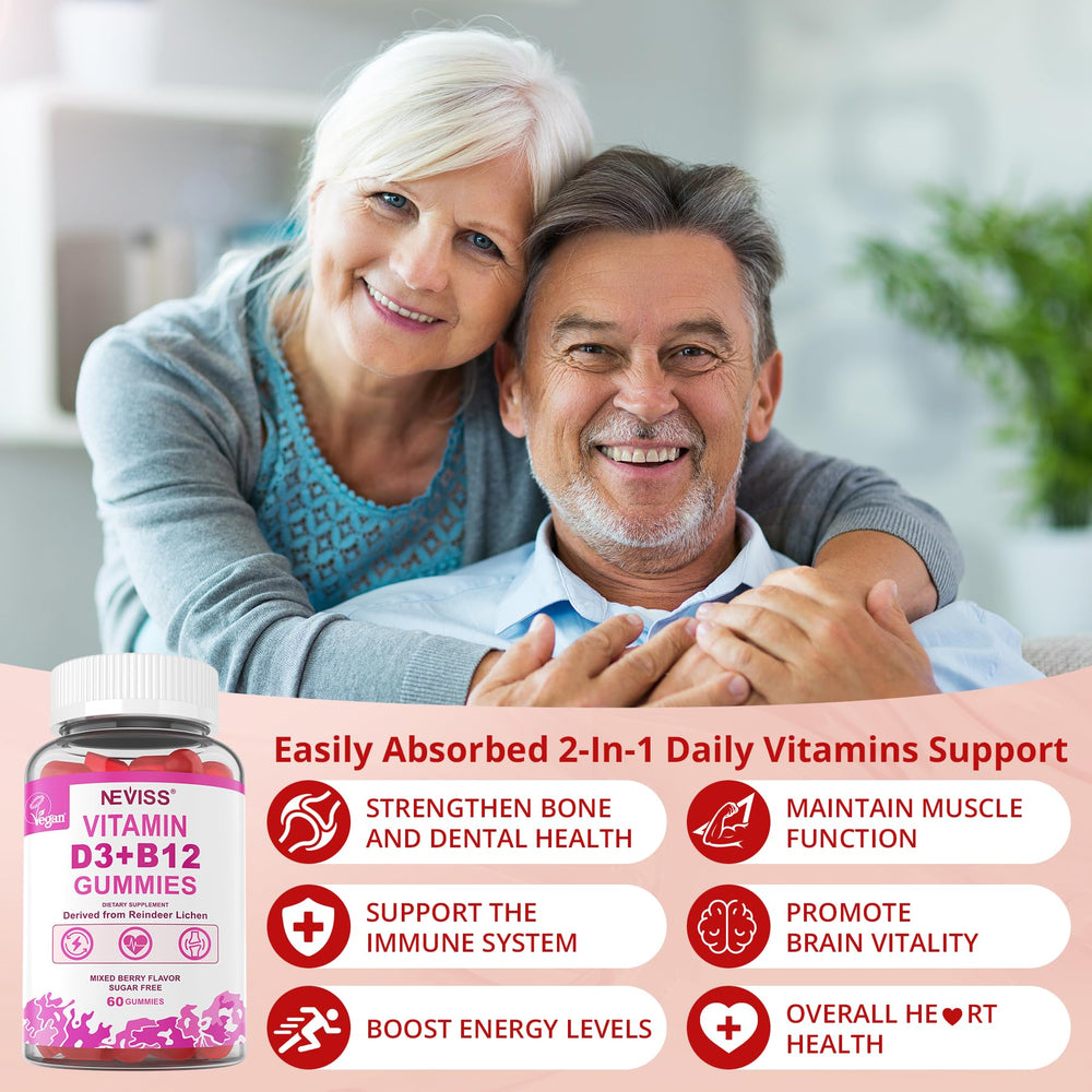 NEVISS ingredients panel emphasizes organic, non-GMO, gelatin-free formula.