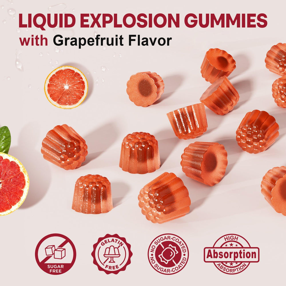 NEVISS vegan non-GMO symbol with grapefruit flavor suggests clean taste and easy enjoyment