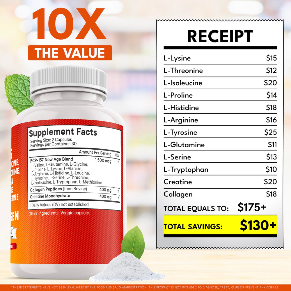 NEW AGE amino acids supplement gluten-free icon appeals to dietary needs