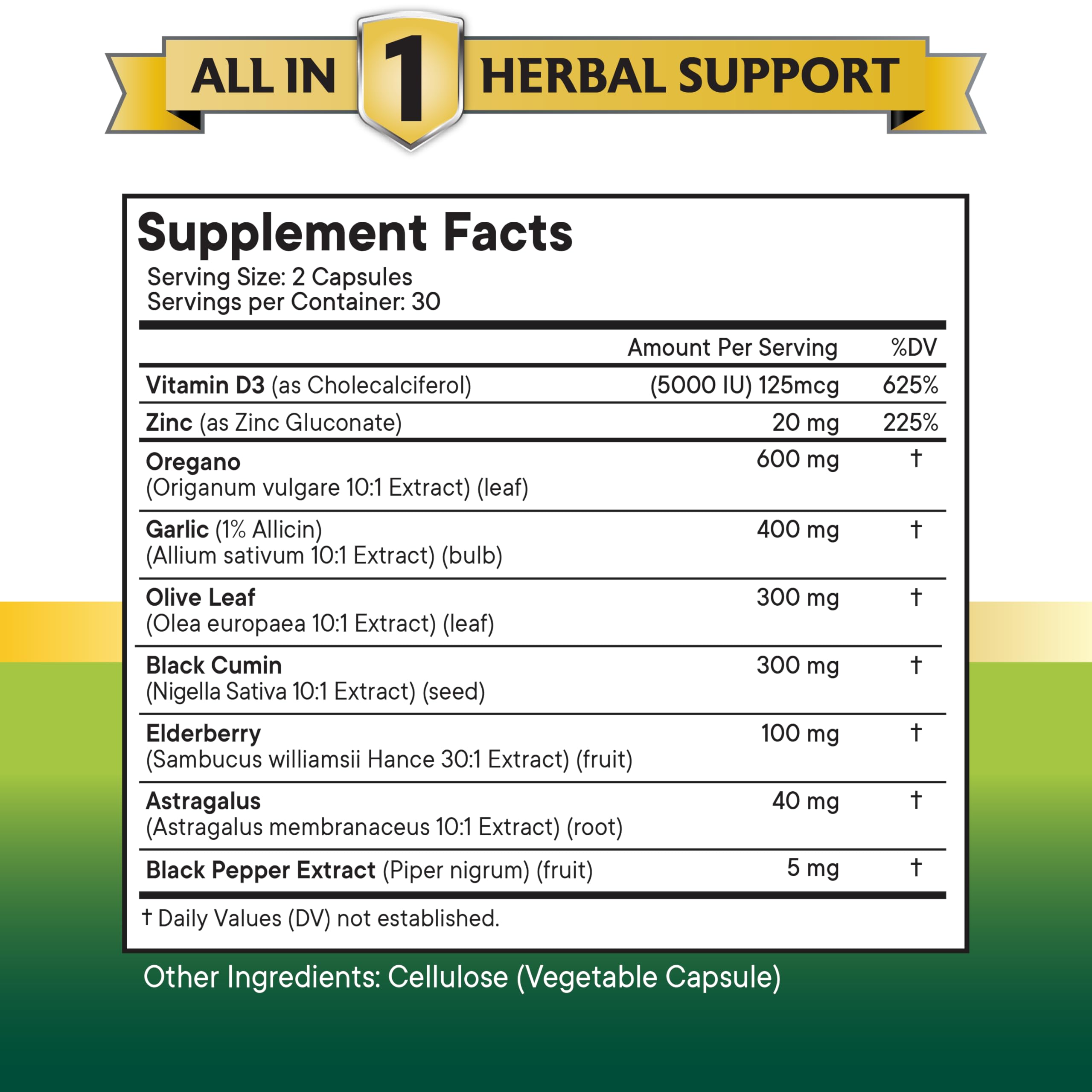 New Age astragalus herbal blend capsules supporting vitality