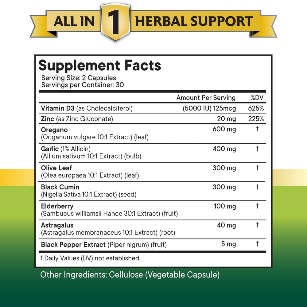 New Age astragalus herbal blend capsules supporting vitality