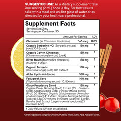 NEW AGE Berberine Cinnamon drops bottle pour shows easy dosing into drinks