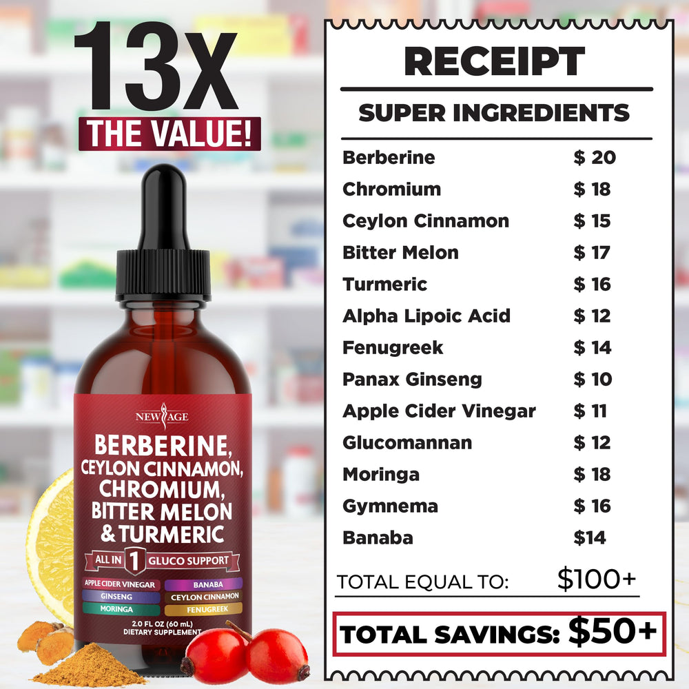 NEW AGE Berberine Cinnamon drops on kitchen scene for easy integration