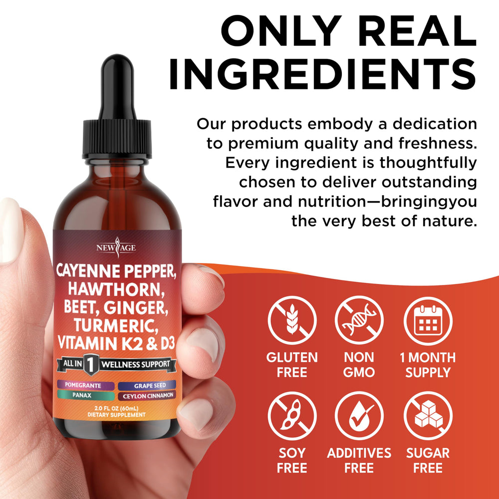 NEW AGE Berberine liquid drops with botanicals for everyday wellness.
