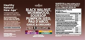 New Age Black Walnut Wormwood Cleanse Drops liquid swirl captures the tincture's aromatic texture