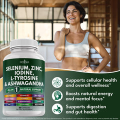 NEW AGE bladderwrack turmeric and kelp blend in capsules.