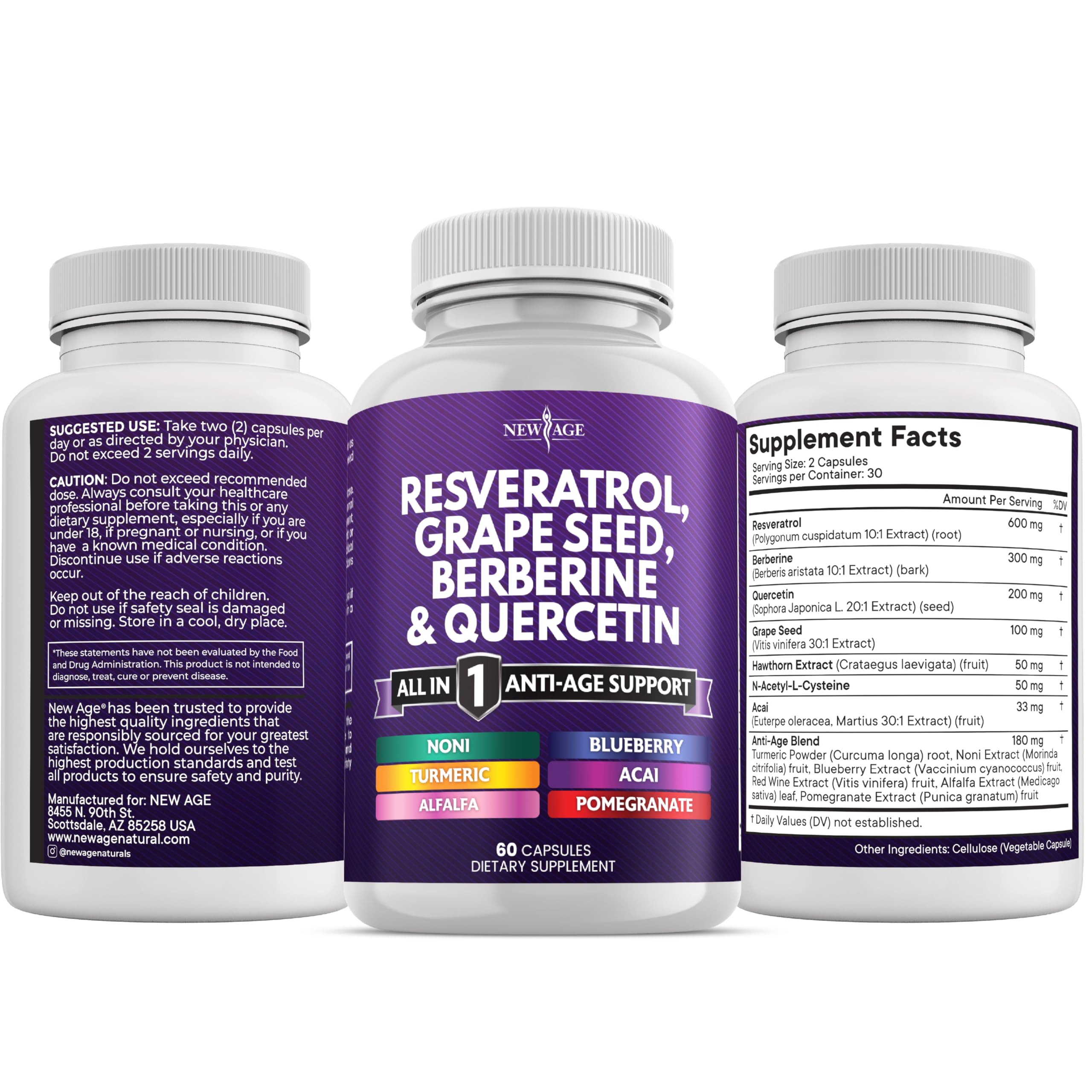 Factory seal and packaging from New Age supplement