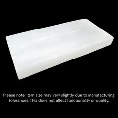 Gift-ready display of New Age Imports selenite charging plate for decor or gifting.
