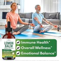 New Age Lemon Balm label highlights vegan, non-GMO formula for daily support