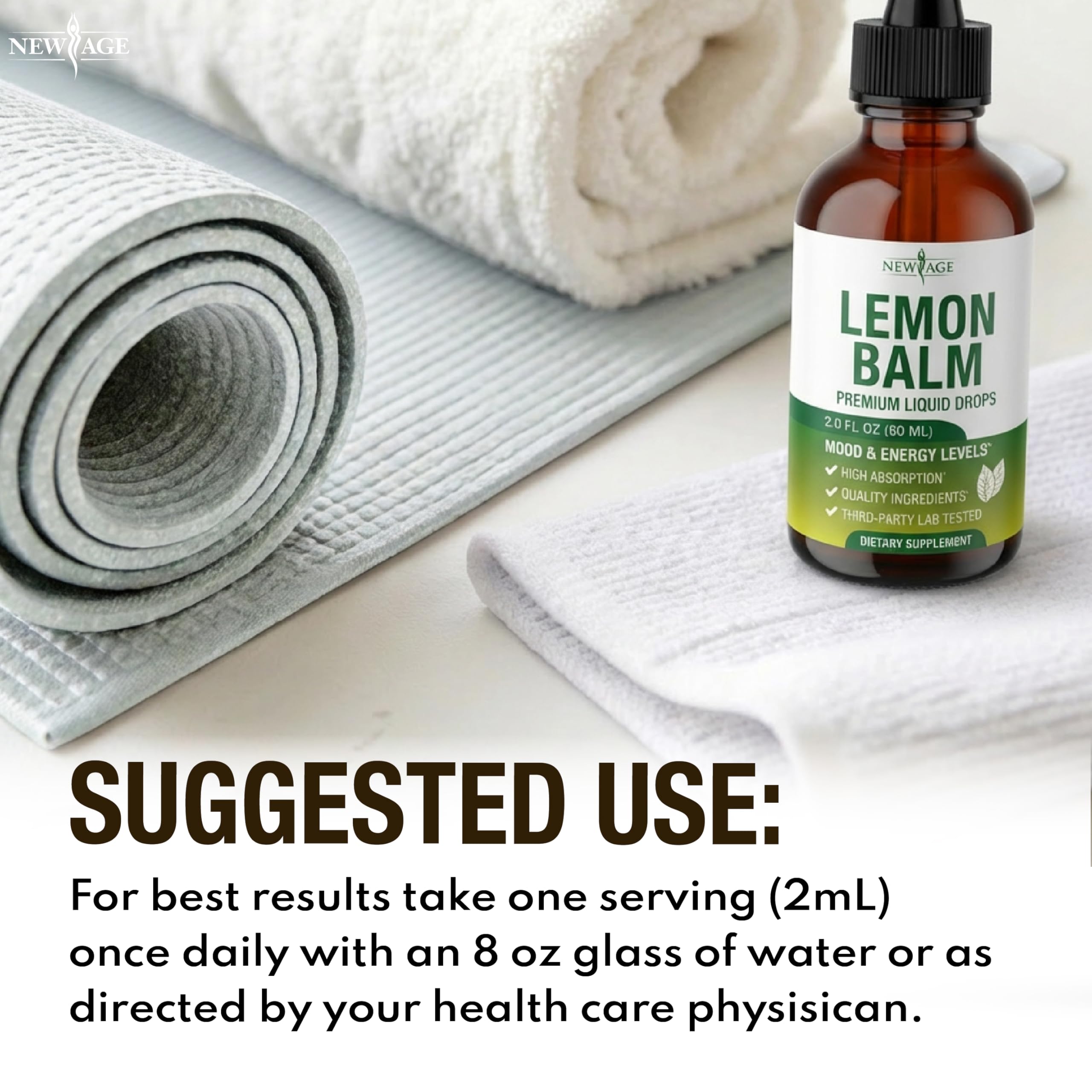 New Age Lemon Balm packaging design communicates trusted, quality branding