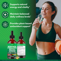NEW AGE Moringa Drops with chlorophyll for vitality and digestion