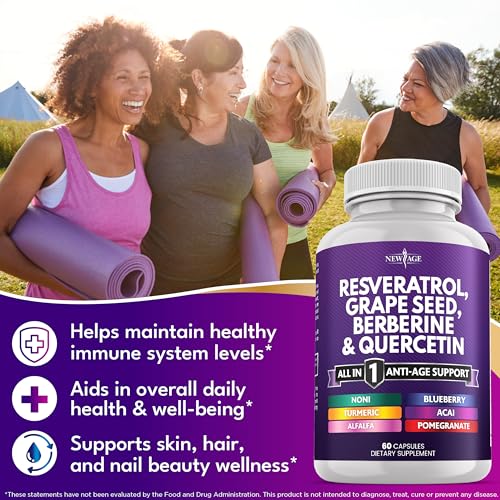 NEW AGE Noni–Acai blend capsules pictured for tropical botanical daily use