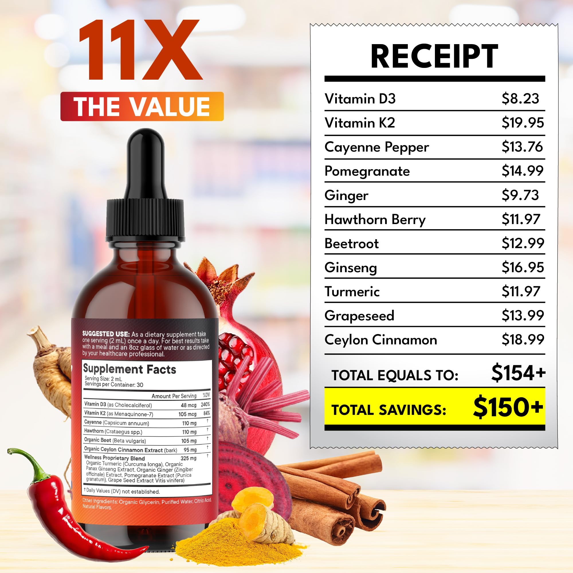 NEW AGE Panax ginseng liquid drop bottle ready for daily ritual.