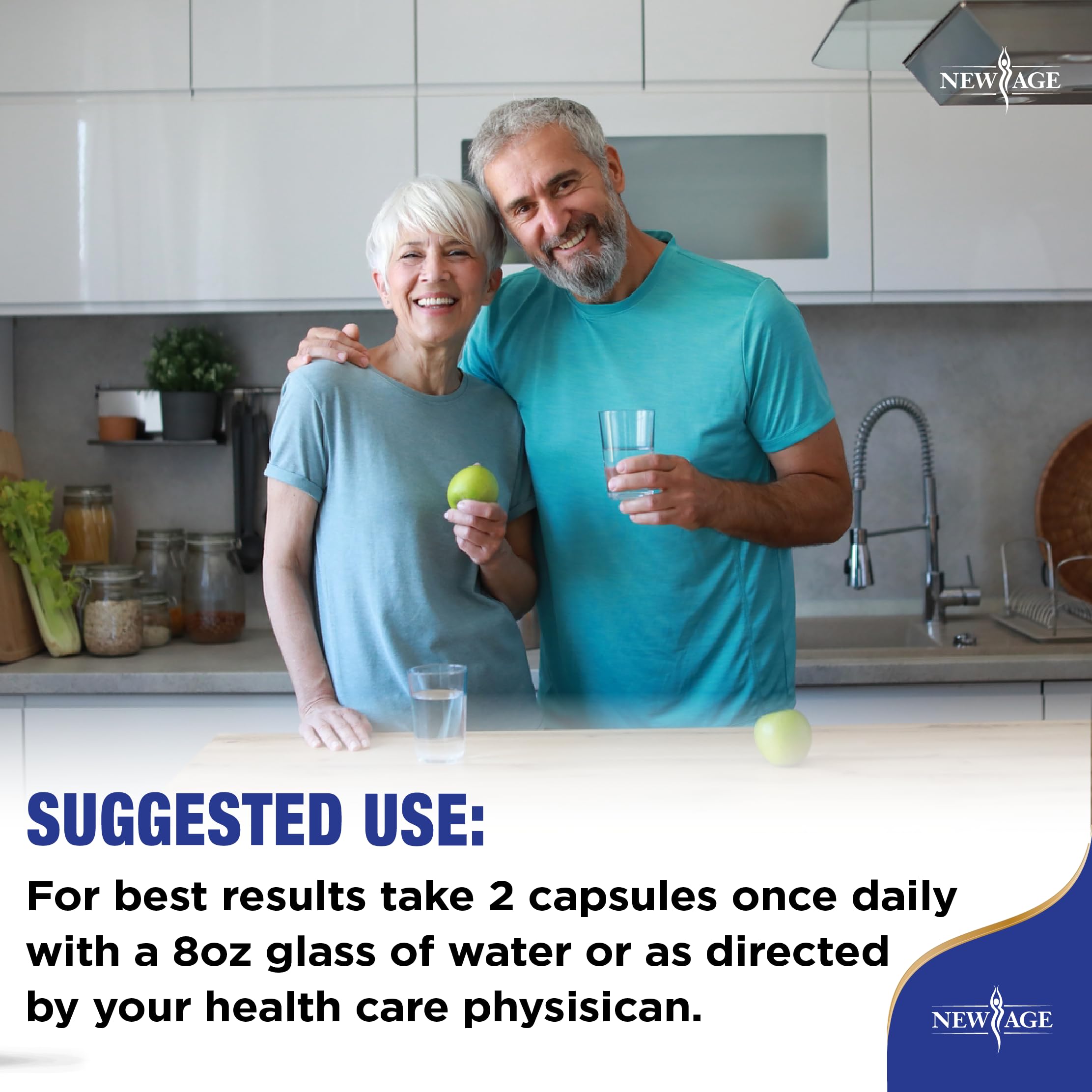 NEW AGE Thyroid Blend store display suggests a comprehensive wellness routine