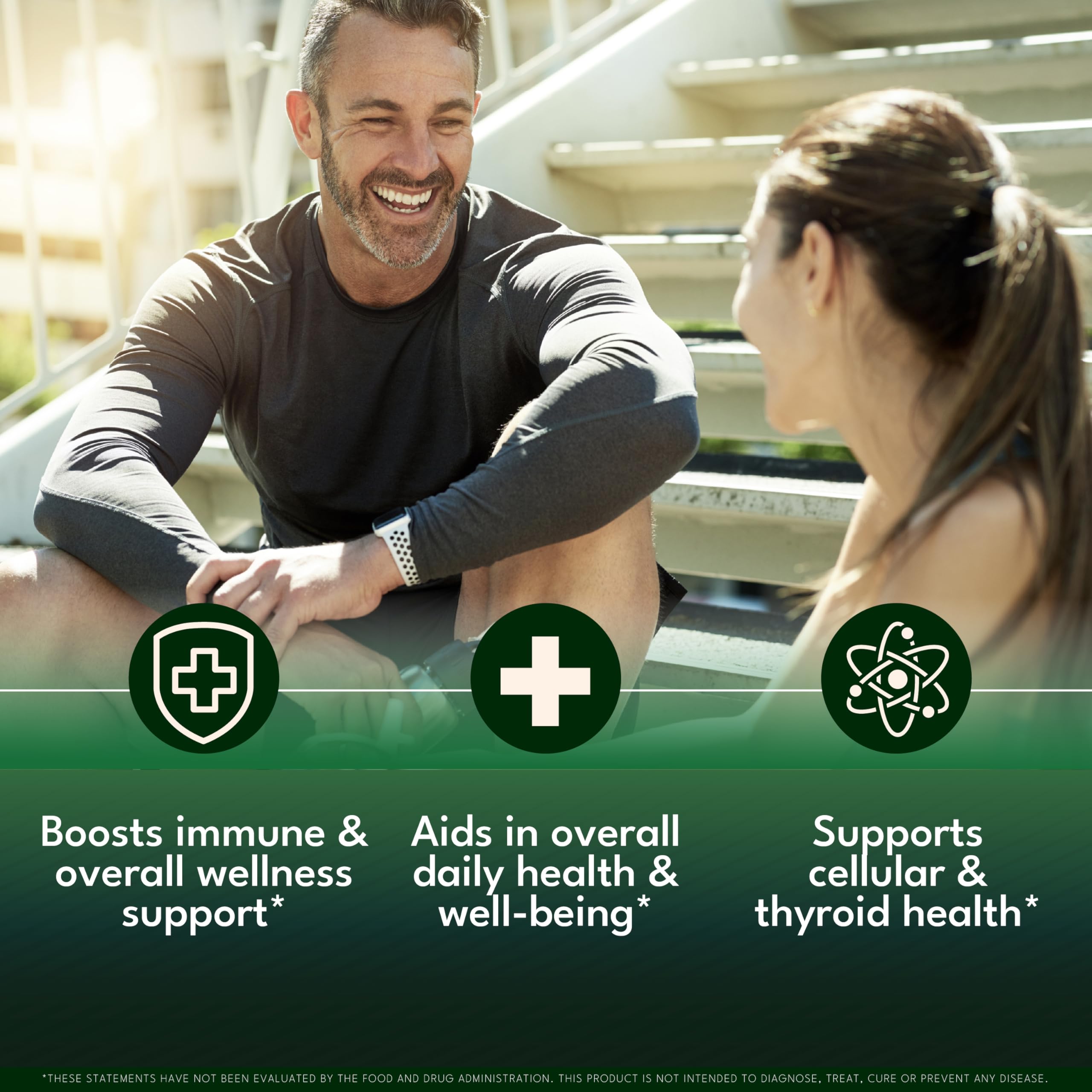 NEW AGE Thyroid Support Drops bottle on white background highlights alcohol-free formula