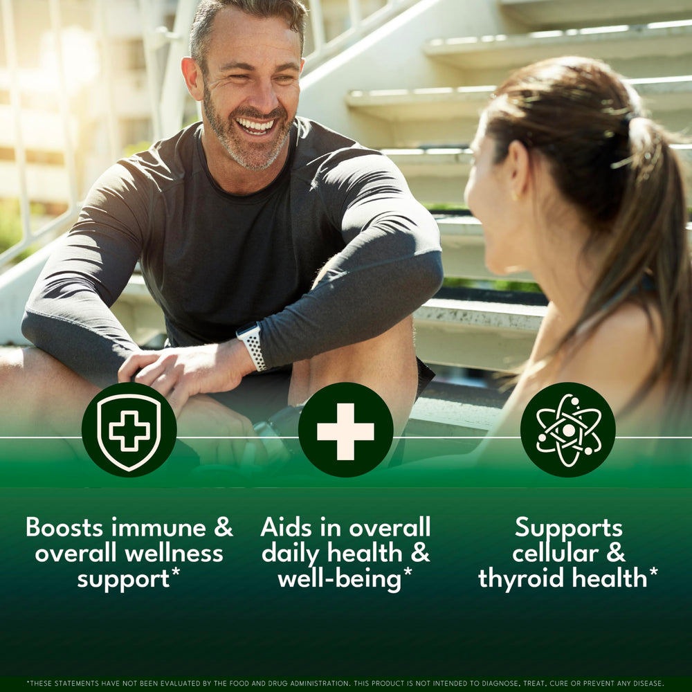 NEW AGE Thyroid Support Drops bottle on white background highlights alcohol-free formula