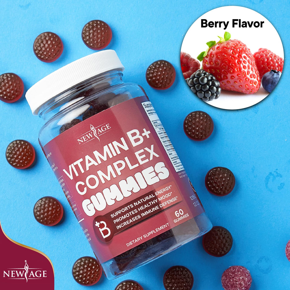 NEW AGE allergen-free icons emphasize absence of major allergens in vegan gummies.