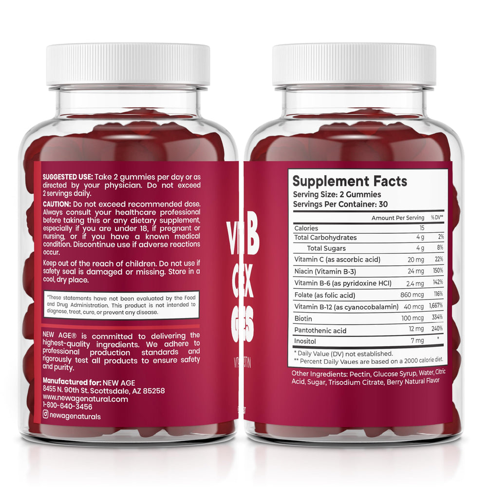 USA-made lab badge and quality marks on NEW AGE gummies