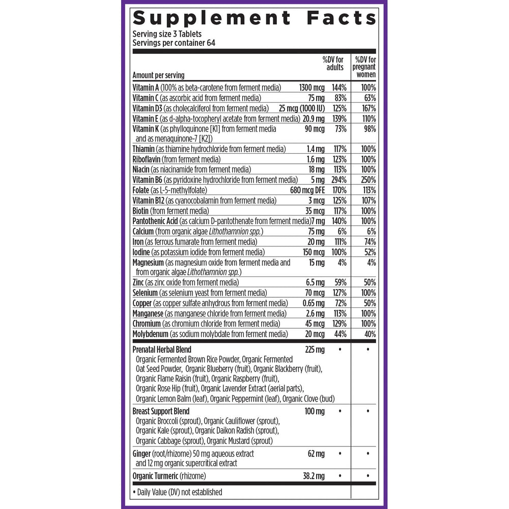 New Chapter Advanced Perfect Prenatal fermented iron symbolizing gentle iron delivery
