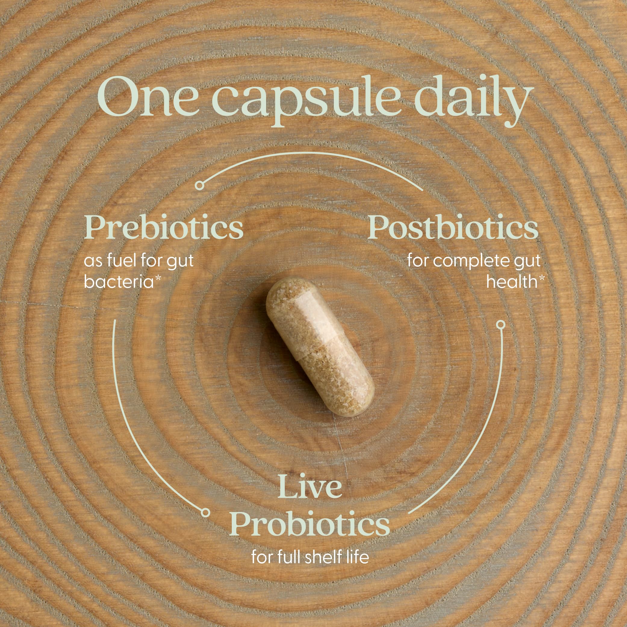 New Chapter All-Flora Probiotic packaging close-up emphasizing quality and identity DNA testing.