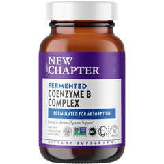 New Chapter B Complex bottle with full label showing fermented organic B vitamins.