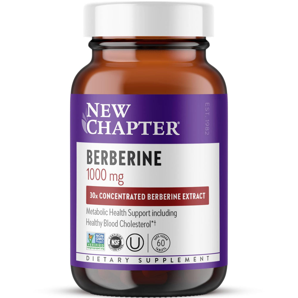 New Chapter Berberine bottle front for daily use