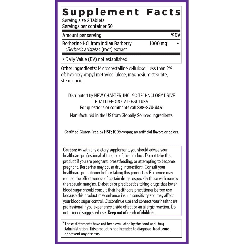 Indian Barberry root origin highlighted in New Chapter Berberine
