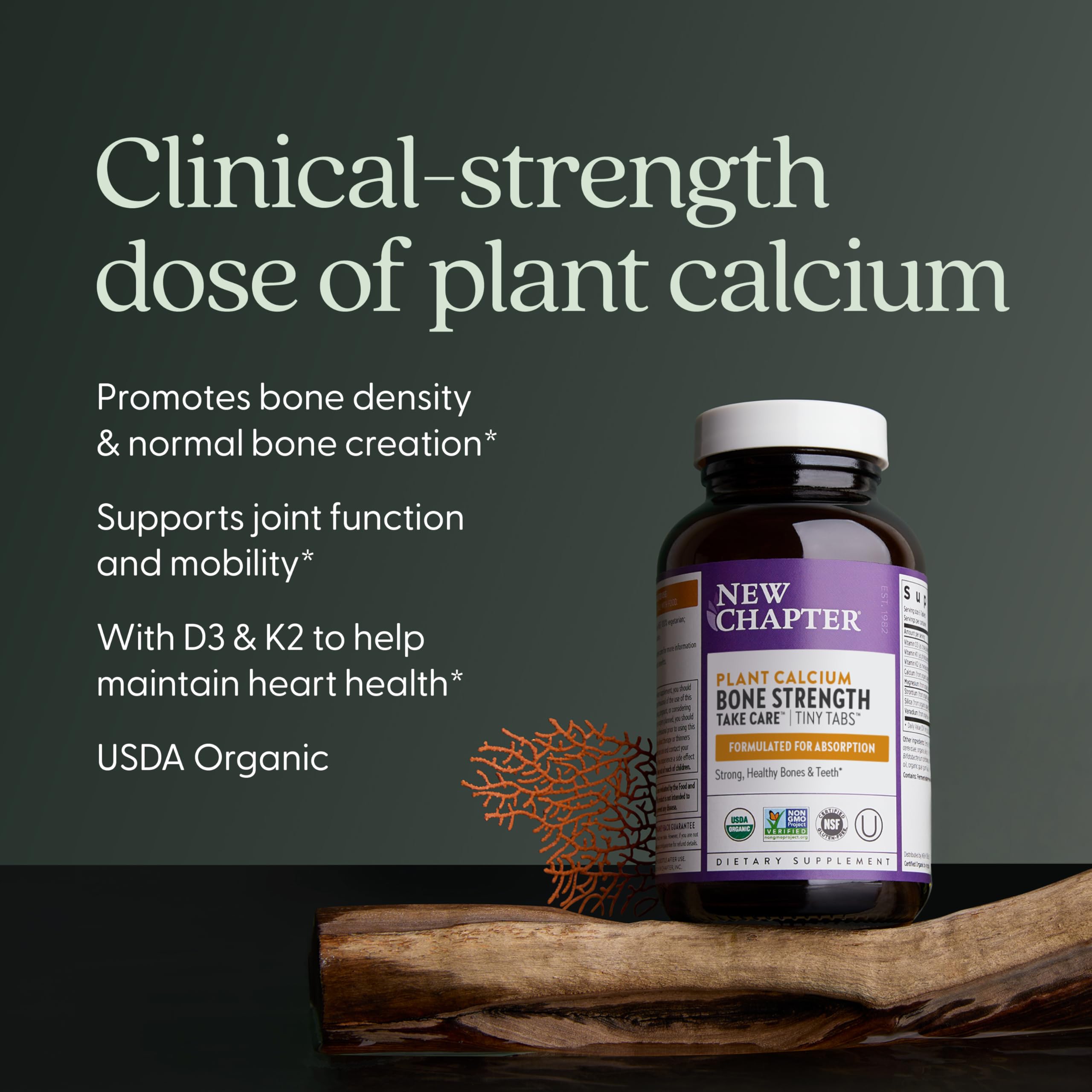 New Chapter Calcium Iceland origin Red Marine Algae mineral blend