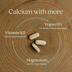New Chapter Icelandic red marine algae source provides magnesium and trace minerals.