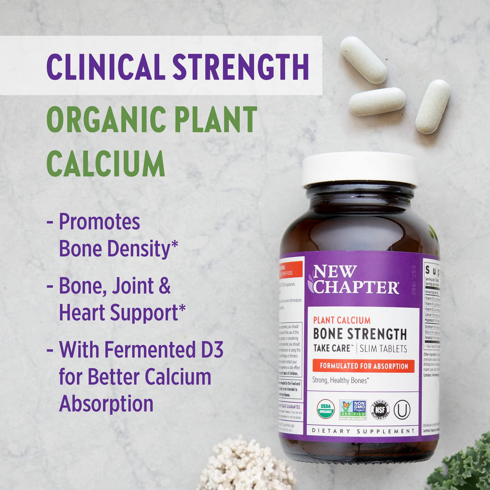 New Chapter Calcium sourced from red marine algae, plant-based calcium option