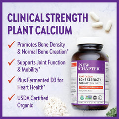 New Chapter calcium with D3 and K2 directs calcium to bones for support