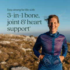 New Chapter Slim calcium tablets in a bottle highlight easy-to-swallow daily support.