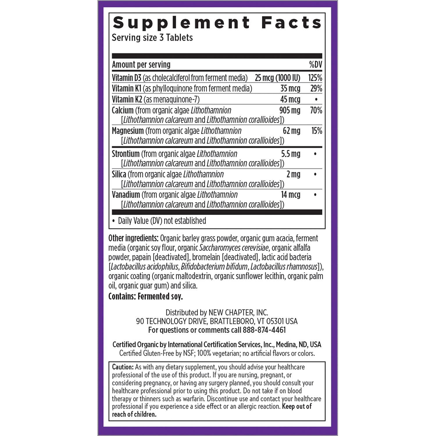 New Chapter Calcium tablets being swallowed, slim and easy-to-swallow for daily use