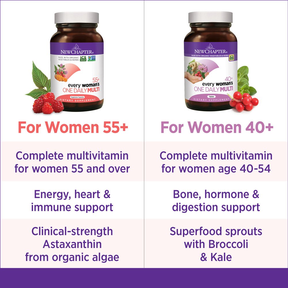 New Chapter Every Women's One Daily 55-plus easy-to-take capsule fits into a morning routine