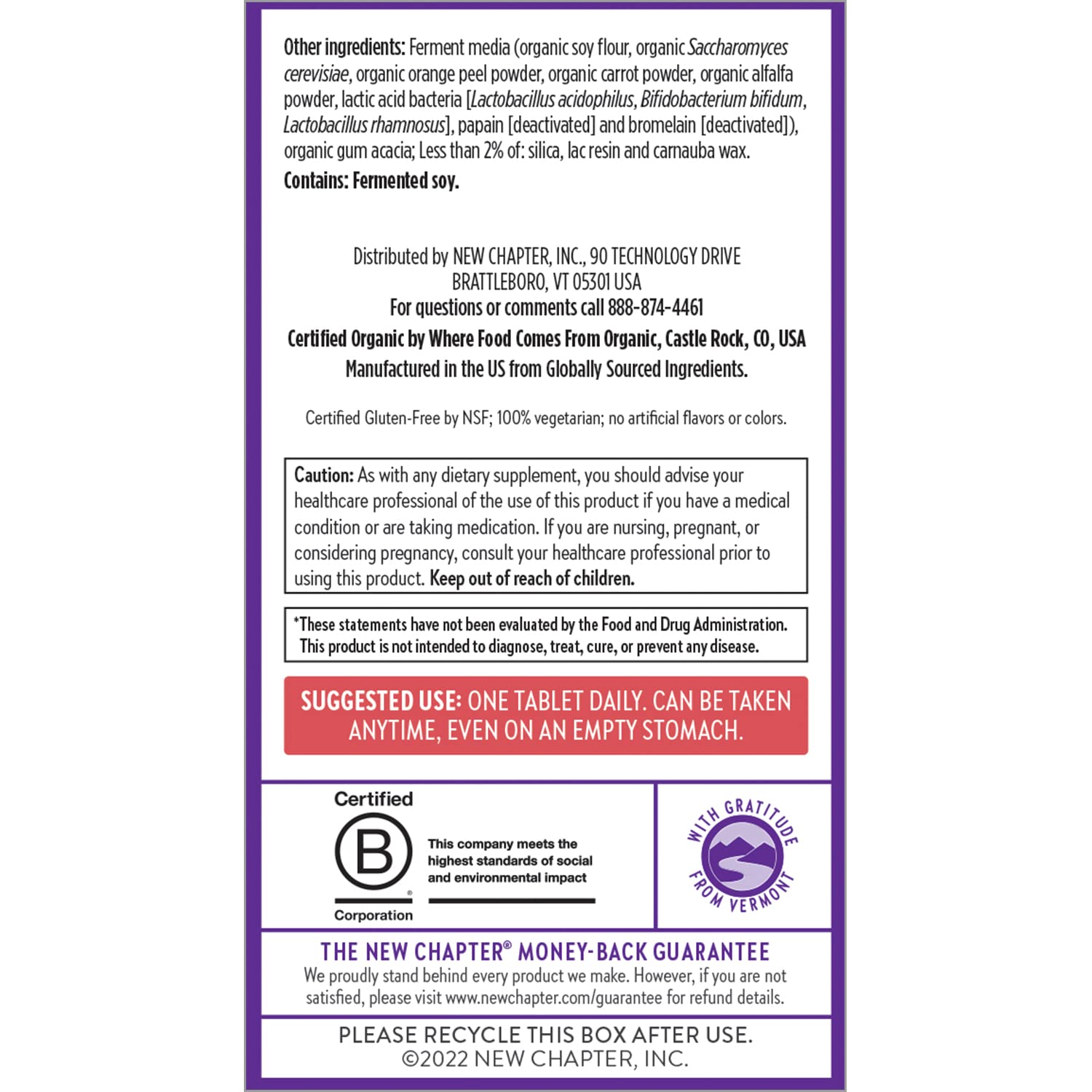 New Chapter Every Women's One Daily 55-plus immunity-support blend highlights everyday resilience