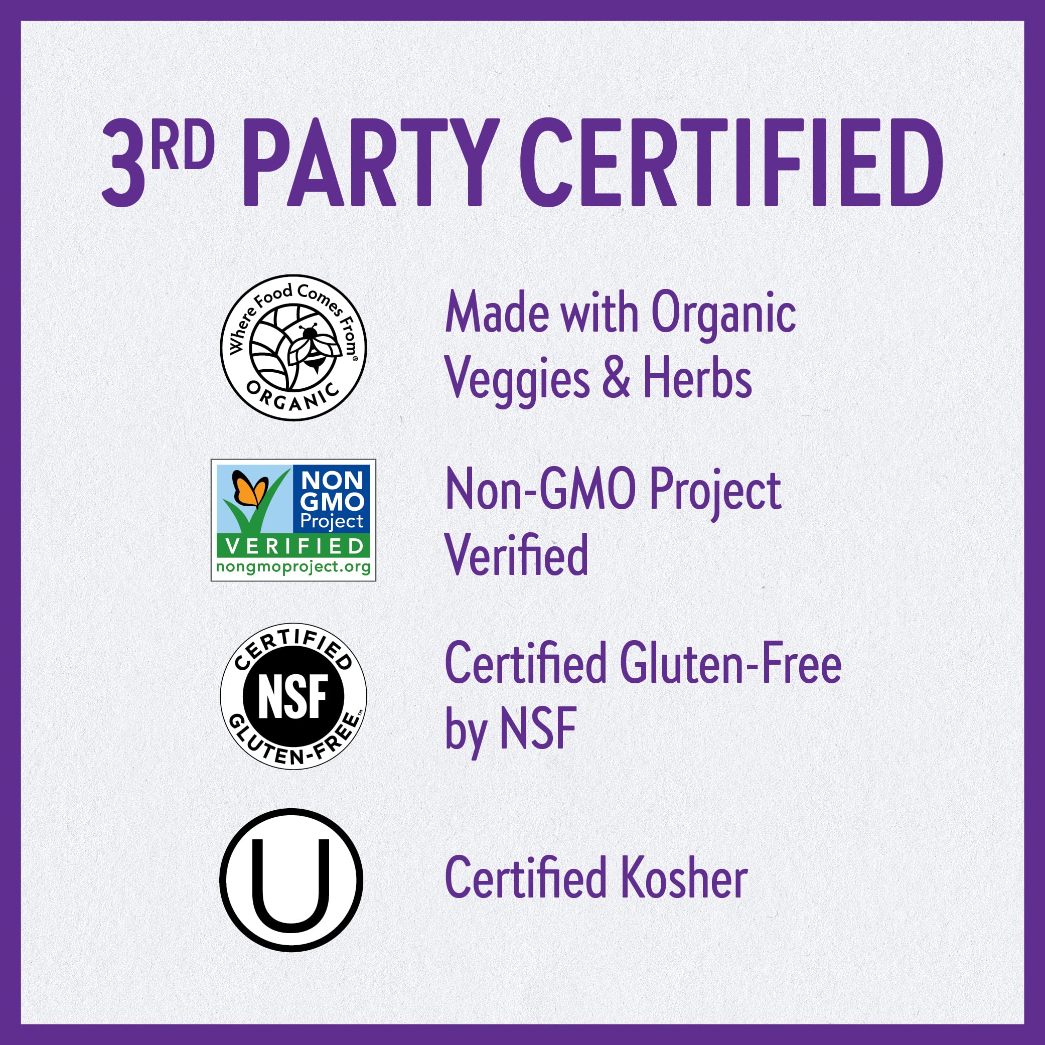 New Chapter Every Women's One Daily 55-plus organic vegetables and herbs imply clean ingredients