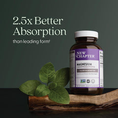 New Chapter magnesium-ashwagandha pouring action showing smooth dosing