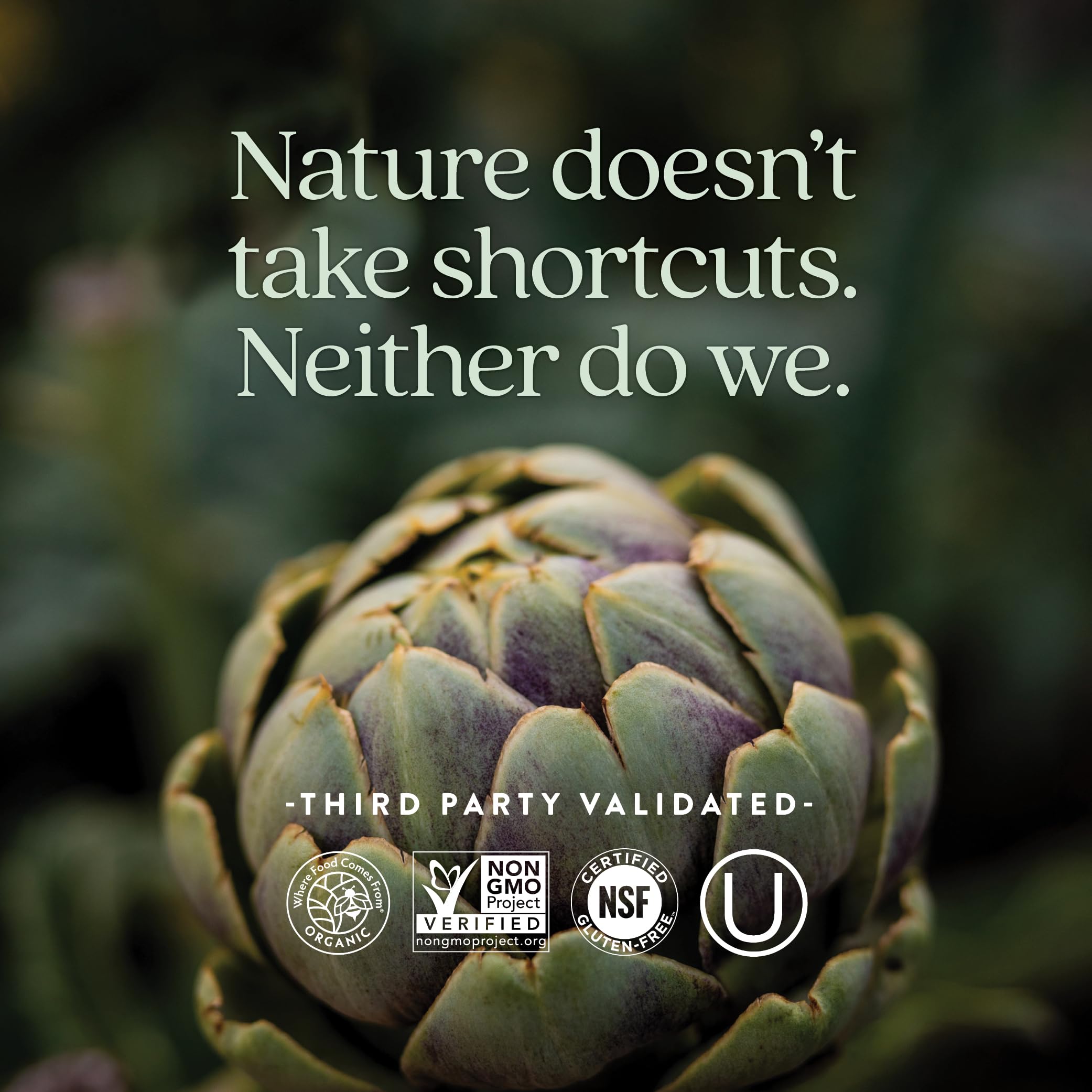 Packaging of New Chapter 55+ multivitamin communicates non-GMO and vegetarian certifications.